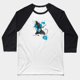 Heavy Metal Rat Baseball T-Shirt